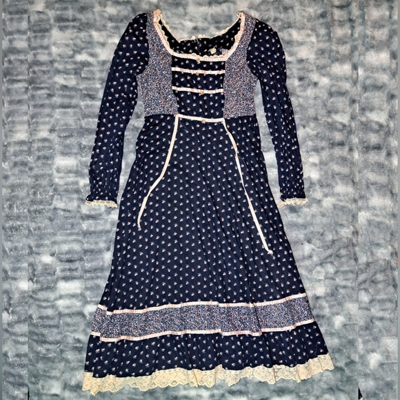 Gunne Sax | Dresses | Vintage 7s Prairie Dress | Poshmark